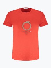 Tricou barbati din bumbac cu decolteu la baza gatului, Rosu (Marime: 2XL) foto