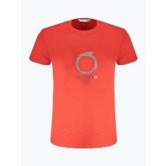 Tricou barbati din bumbac cu decolteu la baza gatului, Rosu, S
