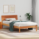 VidaXL Cadru de pat Maro ceruit 80 x 200 cm Lemn de brad solid