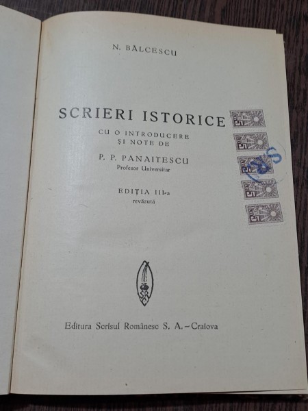 Scrieri istorice - N. Balcescu