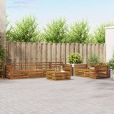 vidaXL Set de canapele de exterior 7 pcs natural Lemn Solid de Acacia 3373064