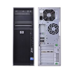 hp z400 work station xeon w3520 16gb ddr3 ssd 120gb 500gb video 1gb hdmi