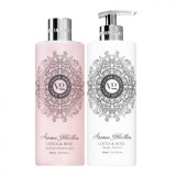 Set lotiune de corp &amp; Gel de dus Aroma Selection Lotus &amp; Rose, 2*500ml, Vivian Gray