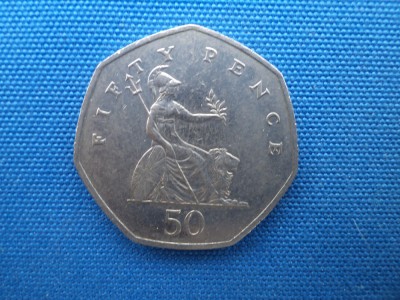FIFTY PENCE 1997 /ANGLIA / ELISABETA II foto