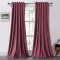 Set draperii soft cu rejansa transparenta cu ate pentru galerie, Super, 250x240 cm, densitate 200 g/mp, Roz, 2 buc