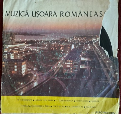 Disc Vinil - Muzică Ușoară Rom&amp;acirc;nească (10&amp;quot;, Comp, Mono)-Electrecord- EDD 1216 foto