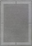 Cumpara ieftin Covor Premium Model DYWAN ROYAL GREY, Gri, Alb, Marime 160 x 230 cm, Tesatura Plata, Poliester, Bumbac, Antiderapant, Antialergic, Living, Dormitor, S