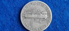 SUA USA 1 DIME 1943 , argint, MERCURY foto