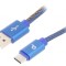 Cablu USB 2.0 A la C Aurit 1m Albastru