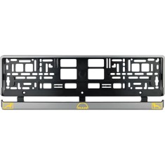 Set 2 bucati, suport numar inmatriculare argintiu MAN IV