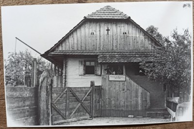 Gheorghe Bogozea, bacanie la sat, anii&amp;#039; 30// reproducere de epoca foto