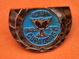 Tenis Finala CUPA DAVIS 1972 - Romania &amp; SUA (I.Tiriac si Ilie Nastase) insigna