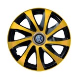 Set 4 capace roti Drift extra gold R14 Compatibil Cu VW