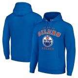 Edmonton Oilers hanorac de bărbați cu glugă Logo Pullover Royal - L