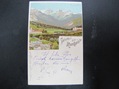 CARTE POSTALA LITHO ROMANIA foto