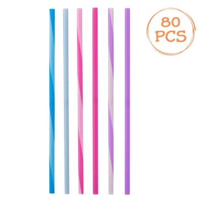 Paie Reutilizabile, Fără Brand, Multicolor, Set 80 Bucăți, 6x200mm foto