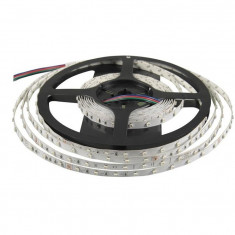 Banda LED RGB flexibila 5m | 3528 | 4.8W/m | 12V DC |, fara conector, fara sursa foto