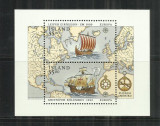 V 23 - VAPOARE, NAVE - ISLANDA- BLOC NESTAMPILAT, MNH