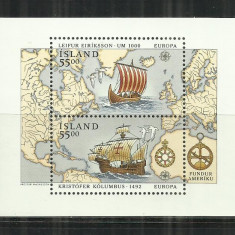 V 23 - VAPOARE, NAVE - ISLANDA- BLOC NESTAMPILAT, MNH