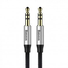 Cablu audio Baseus cu mufa jack 3.5 mm Auxiliar, Negru foto