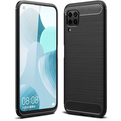 Husa TPU OEM MP Carbon pentru Huawei P40 lite E, Neagra foto