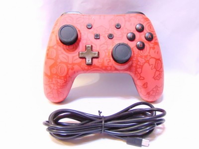 Controller gamepad cu fir 2 metri Nintendo Switch PC PowerA Mario foto