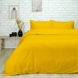 Cumpara ieftin Lenjerie Plain Galben Bambus 4 piese