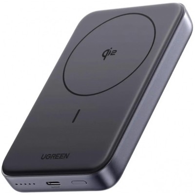 Baterie Externa UGREEN PB761, 10000mAh, 30W, PD + FQI, 1 x QI - 1 x USB-C, Gri foto