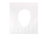 Set 50 de folii de unica folosinta pentru scaunul de toaleta TopBazar, 50 piese, transparent, 48 x 40 cm