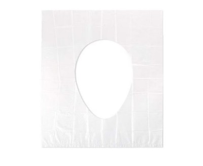 Set 50 de folii de unica folosinta pentru scaunul de toaleta TopBazar, 50 piese, transparent, 48 x 40 cm foto