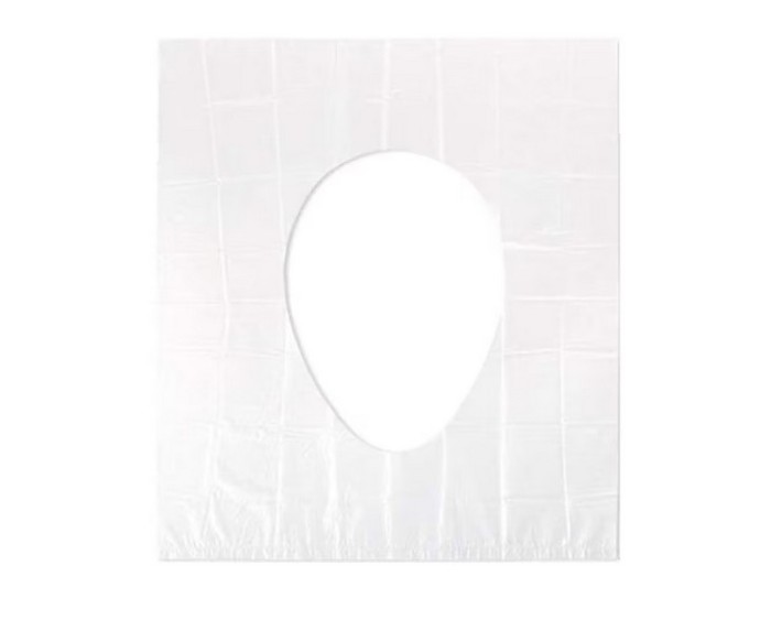 Set 50 de folii de unica folosinta pentru scaunul de toaleta TopBazar, 50 piese, transparent, 48 x 40 cm