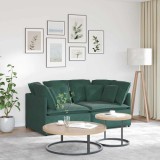 vidaXL Canapea modulară cu perne, verde &icirc;nchis, catifea