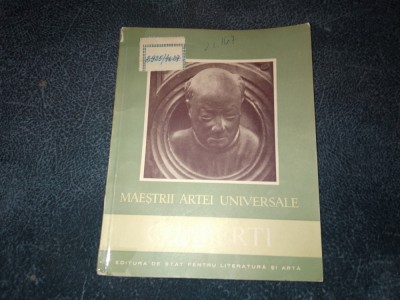 MAESTRII ARTEI UNIVERSALE - VASILE DRAGUT - GHIBERTI foto