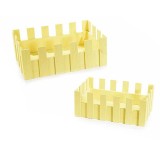 Cumpara ieftin Set 2 cosuri din lemn galben 27x18x10 cm