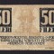 ROMANIA 50 Fileri 1919 Timisoara , asignata , ban necesitate