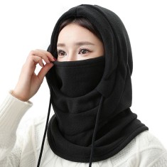 Masca pentru sporturi de iarna, material polar, cagula unisex 44 x 33cm - black