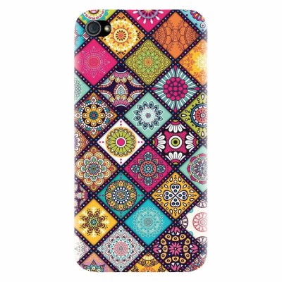 Husa silicon pentru Apple Iphone 4 / 4S, Mandala Pattern foto