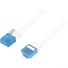 Cablu U/UTP Logilink Flat Patchcord Cat 5e 3m Alb foto