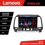 Navigatie Hyundai Santa Fe Lenovo Kit-008 8 core QLED 2K 4+64 360 Android Waze USB Navigatie Internet Youtube Radio CarStore Technology