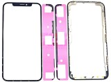 Geam cu Rama si OCA iPhone X Black, Inlocuire Ecran, Componenta Display