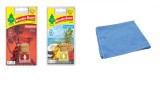 Cumpara ieftin Mix 2 odorizante auto Wunder- Baum Bottle Passion - Tropical si Laveta Microfibra