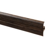 Plinta parchet PVC Volkas VKP 53.22, canal cablu, wenge bosa, 2500 x 50 x 16 mm