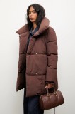 Answear Lab geaca femei, culoarea verde, de iarna, oversize