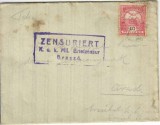 NI816 Plic expediat de militar din 2 honv&eacute;d gyalog ezred, circulat Cluj &ndash; Arad, ștampilă cenzură militară Brașov, k u k Mil Briefzensur Brass&oacute;