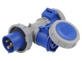 Conector alimentare AC splitter 16A 230VAC IP67