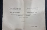 Invitație de nuntă din 1927 &ndash; București (familiile Boltuș și Goruneanu)