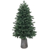 HOMCOM Brad Artificial de Crăciun cu 994 Crengi, Brad de Crăciun Realist cu Bază din Rășină, 85x150 cm, Verde | Aosom Romania