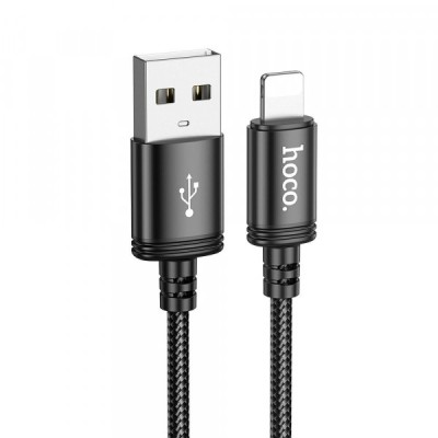 Cablu Date si Incarcare USB-A - Lightning HOCO X89, 18W, 2m, Negru foto