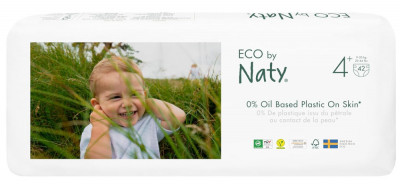 Set 84 Scutece ecologice pentru bebelusi ECO by Naty, Marimea 4+ - NOU foto