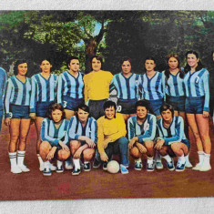 Echipa de handbal feminin -calendar anul 1975 - Carte Postala